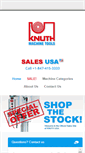 Mobile Screenshot of knuth-machinetools.us